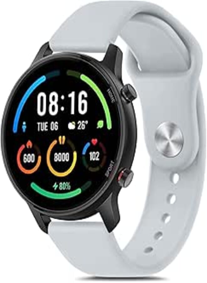 Meliya 22mm Silicone Soft Breathable Strap for Xiaomi Mi Watch Smart Watch